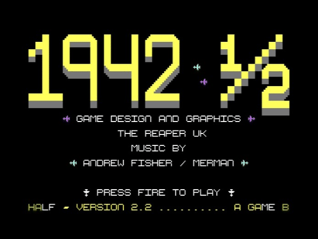 1942 title screen for Commodore 64
